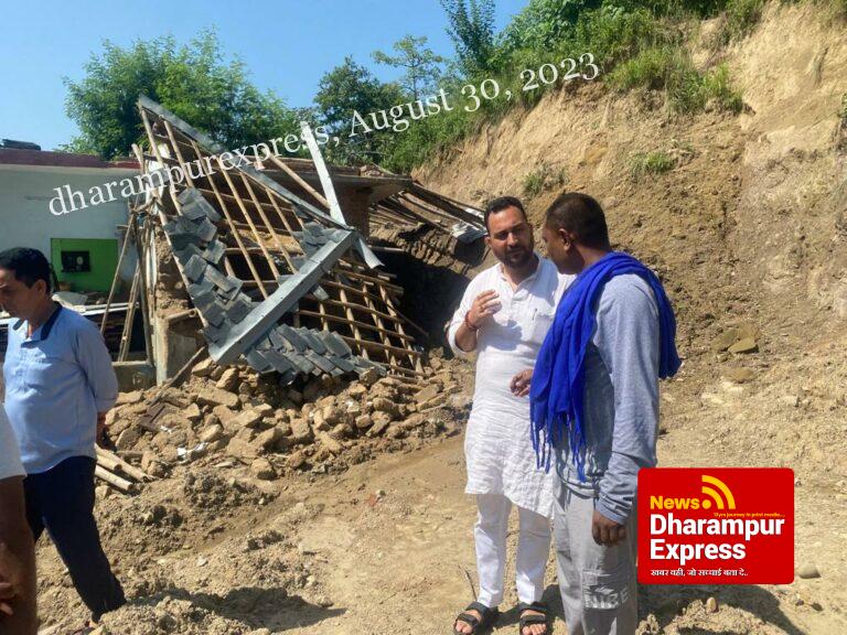 आपदा प्रभावितों से मुलाकात कर विधायक आशीष शर्मा ने नुकसान का लिया जायजा