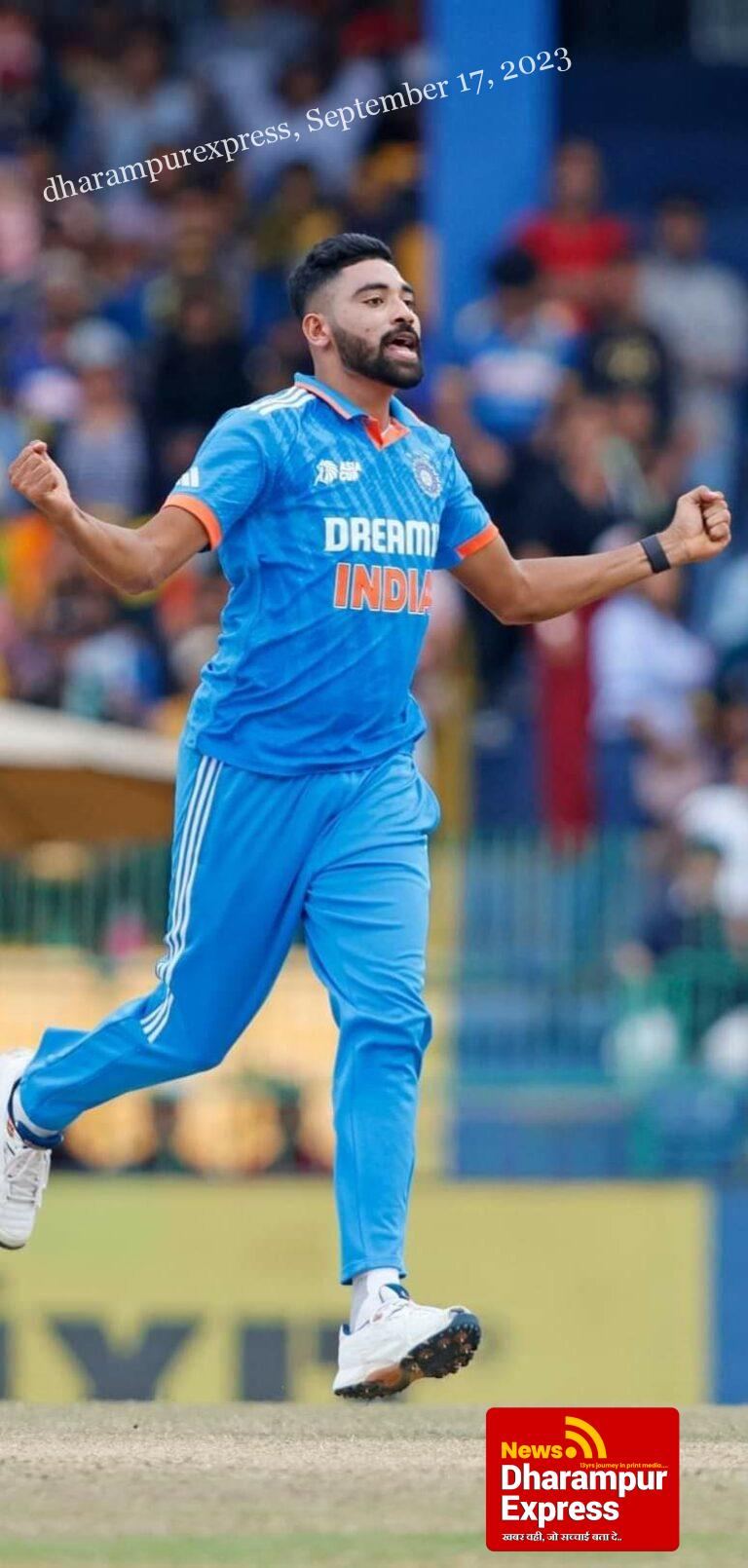 क्रिकेट ,,एशिया कप फाइनल, श्रीलंका 50 रन पर ढेर, भारतीय गेंदबाज सिराज-पांड्या का कहर ,सिराज ने 6 जबकि हार्दिक ने झटके 3 विकेट