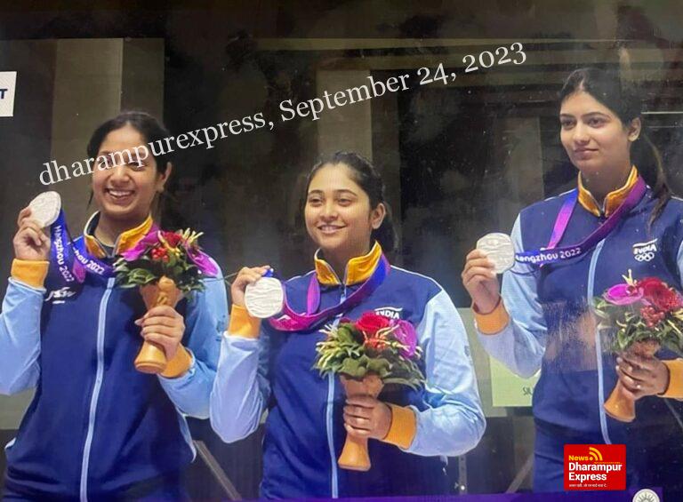 Asian Game 2023 : Medal 1 (Shooting 1)  India open their account with Silver medal in shooting