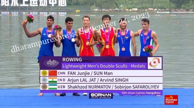 Asian Games : Medal no 2 ????(Rowing 1)  Arjun & Arvind win Silver in Men’s Lightweight Double Sculls event in Rowing with timing of 6.28.18   Great start for India, 2 medal in 2 event