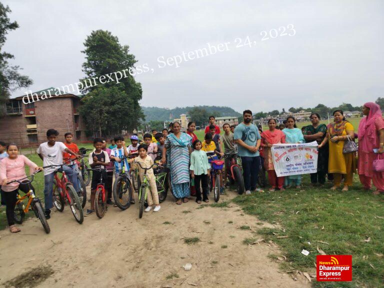 पर्यावरण एवं विकास मित्र साइकिल रैलियों के माध्यम से सुपोषण का संदेश