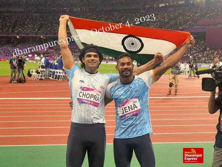 Olympic Champion Neeraj Chopra with a huge throw of 88.88m (SB) to claim Gold medal    ,,,,,,  Asian Games ; Medal 79-80 ????????(Athletics)