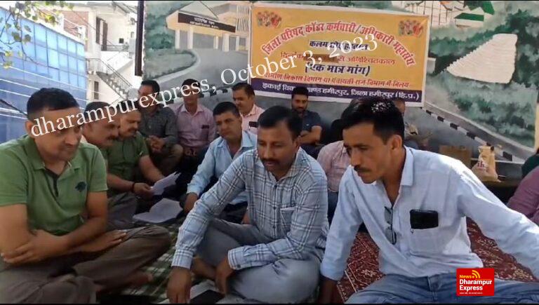 पंचायत सचिव हड़ताल पर , ग्राम पंचायतों में  विकास कार्य पड़ गए पेंडिंग