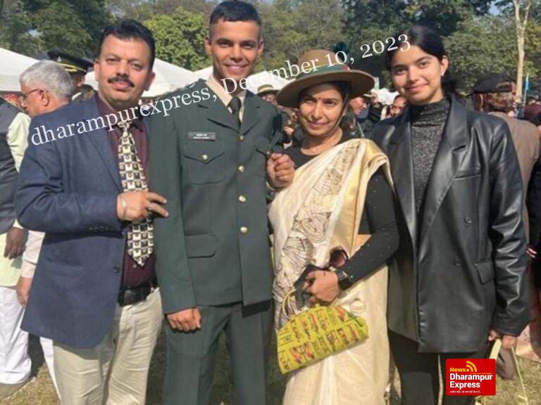 नादौन, हमीरपुर के स्वास्तिक शर्मा भारतीय सेना में *लेफ्टिनेंट*