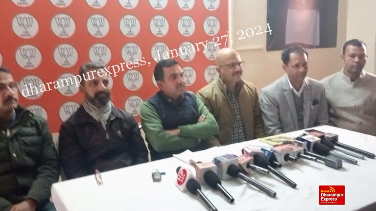 सदर विधायक पर भाजपा नेता नवीन शर्मा का तीखा हमला, विधायक नहीं करवा पा रहे लोगों के काम