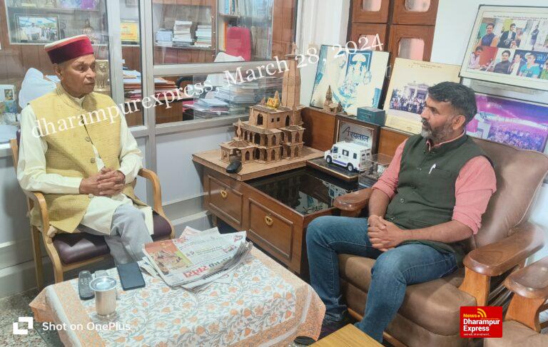 प्रदेश भाजपा सचिव नरेंद्र अत्री ने की वरिष्ठ भाजपा नेता एवं पूर्व मुख्यमंत्री प्रो. प्रेम कुमार धूमल से भेंट