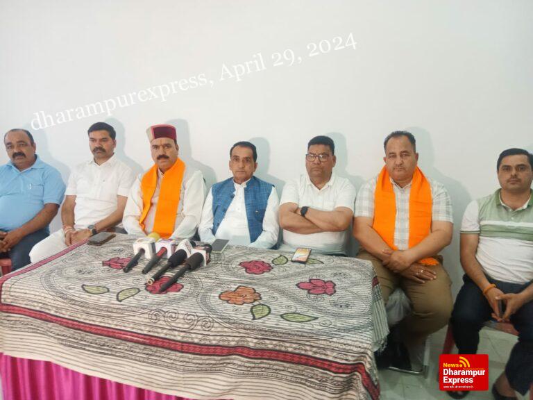 भारतीय जनता पार्टी द्वारा बड़सर में प्रेस वार्ता का आयोजन