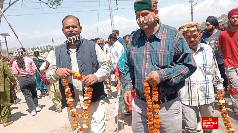 संभावित उम्मीदवार अरुण ठाकुर ने युवा रैली निकाल कर किया शक्ति प्रदर्शन