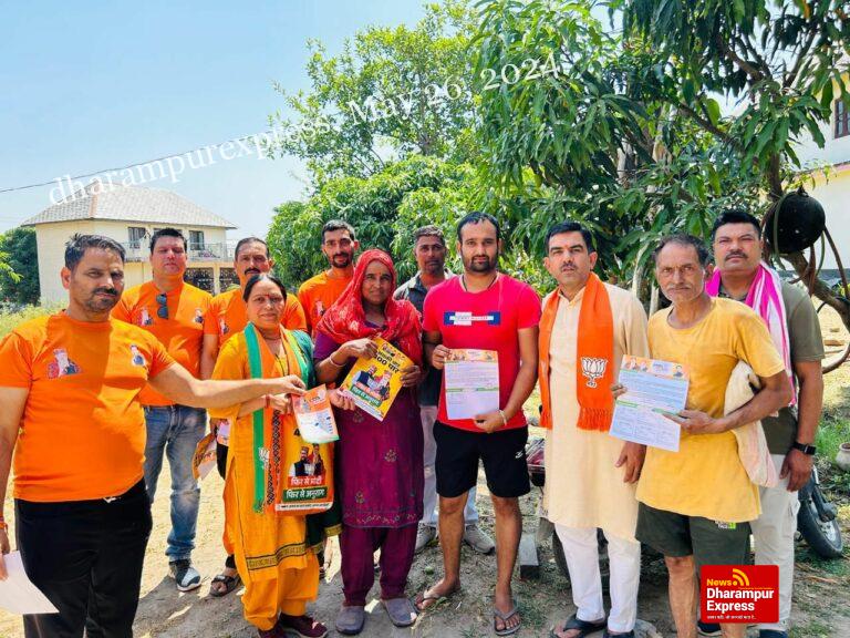 अनुराग ठाकुर को जनता का मिल रहा भारी स्नेह एवं आशीर्वाद : नवीन शर्मा 