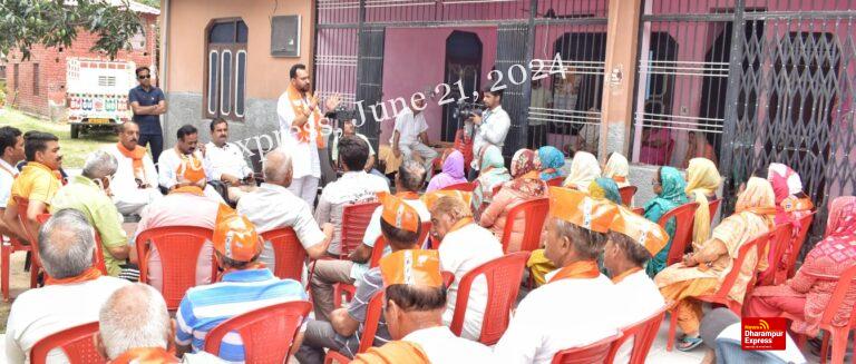 भाजपा प्रत्याशी आशीष शर्मा ने अपने जन आशीर्वाद अभियान का किया शुभारंभ