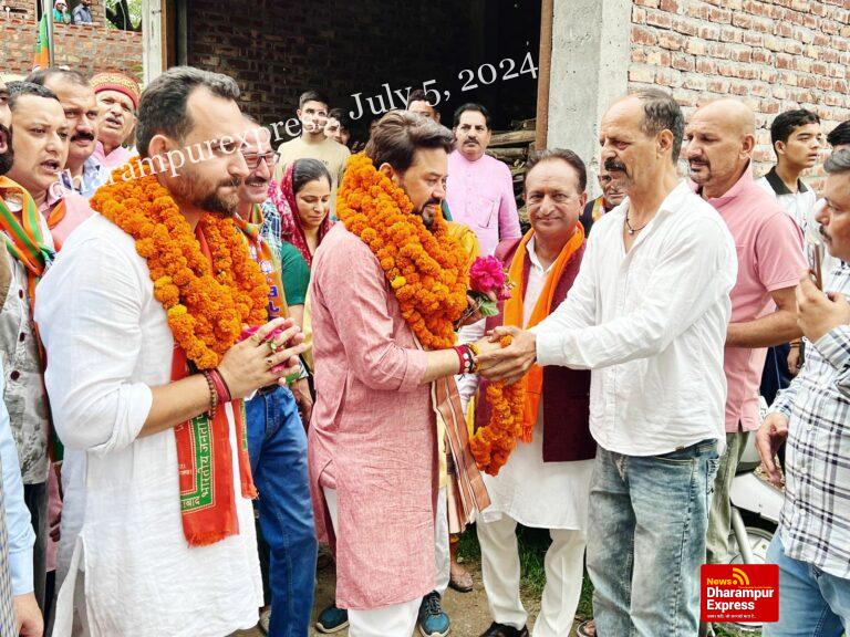 भाजपा के विकास के आगे कहीं खड़ी नहीं होती कांग्रेस: अनुराग ठाकुर 