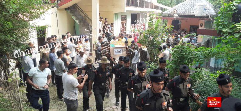 सैन्य सम्मान के साथ किया गया अग्निवीर का अंतिम संस्कार