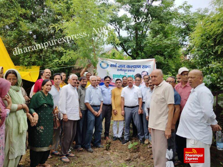 पंचायत स्तर पर वृक्षारोपण के कार्यक्रम करेगी की सर्व जन कल्याण सभा: नवीन शर्मा