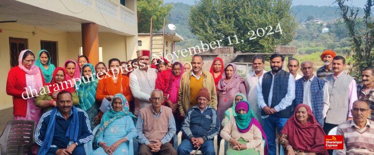 विधायक इन्द्रदत्त लखनपाल का लोहडर पंचायत में भव्य स्वागत