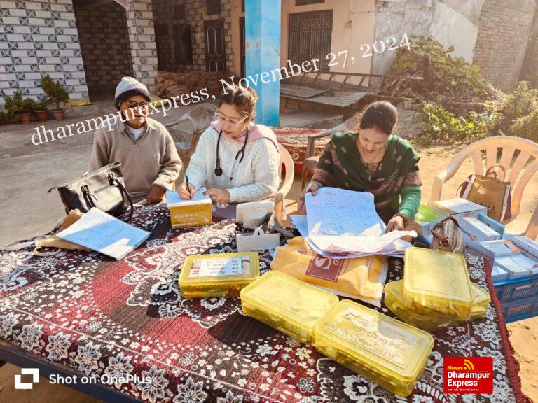 सांसद मोबाईल स्वास्थ्य सेवा ने जसाई में जांचा 41 लोगों का स्वास्थ्य