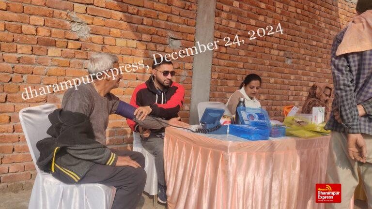 सांसद मोबाइल स्वास्थ्य सेवा टीम ने नाल्टी में जांचा 58 लोगों का स्वास्थ्य