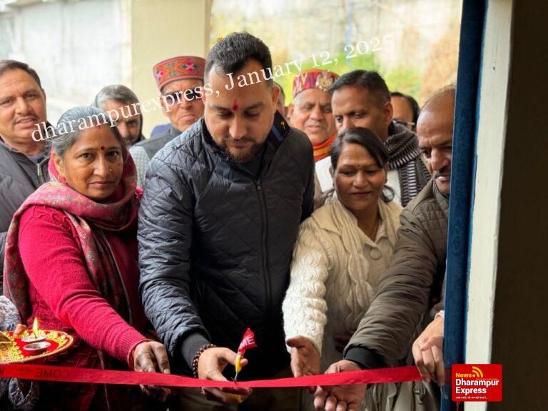 विधायक आशीष शर्मा ने ठाणा लोहारां में लगवाया जिम