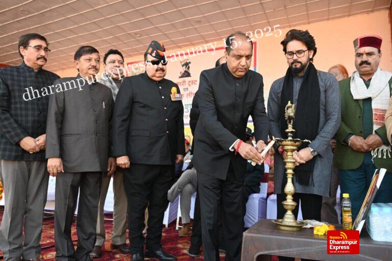 भारत दुनिया के सामने मजबूती से खड़ा है तो उसमें सेना का महत्वपूर्ण योगदान है : जयराम ठाकुर