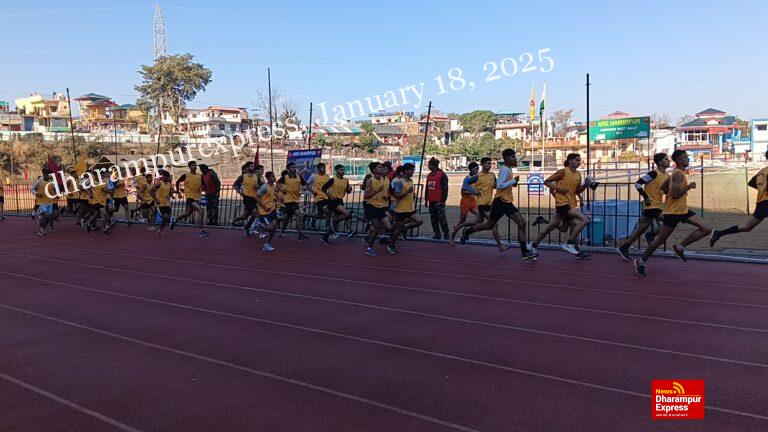 थल सेना भर्ती के दूसरे दिन लगभग 470 युवाओं ने लगाई दौड़