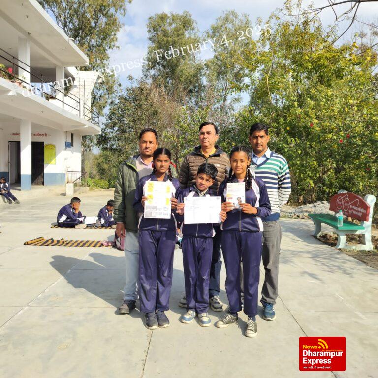 राजकीय माध्यमिक विद्यालय नडियाना सडियाना के छात्र ने मैथ ओलंपियाड के दूसरे राउंड में बनाई जगह