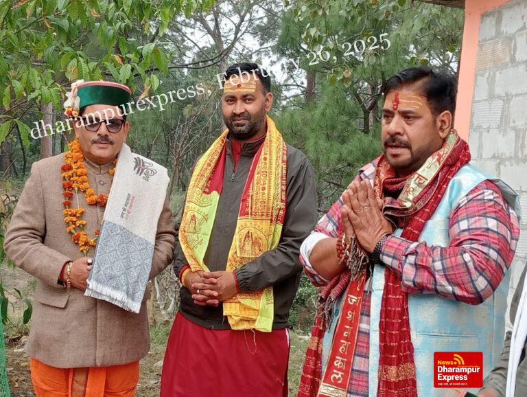 दीपक शर्मा ने रामनगर( कांगू) में किया शिव मूर्ति का शिलान्यास