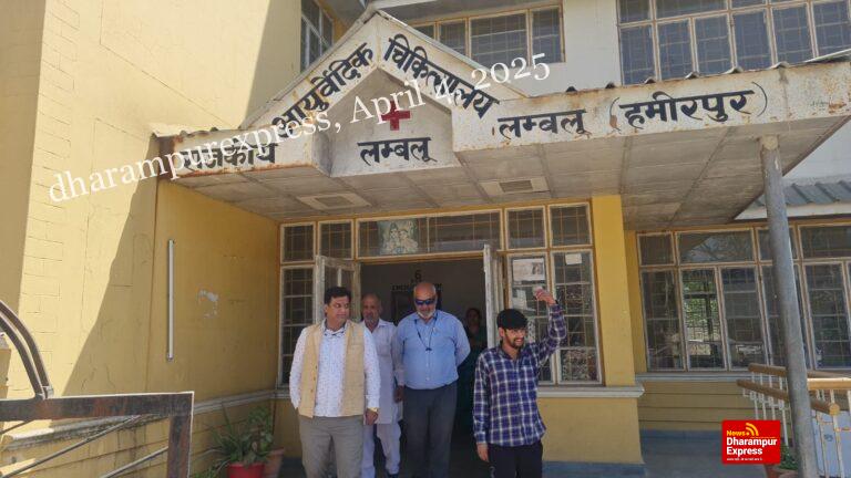 आयुर्वेदिक अस्पताल लम्बलू का होगा कायाकल्प :डॉक्टर पुष्पेंद्र वर्मा