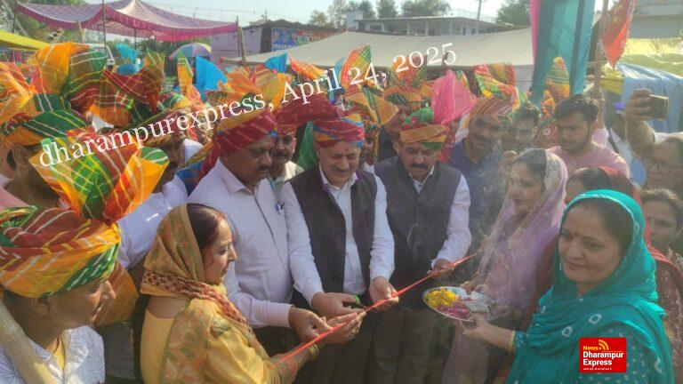 राजेश धर्माणी ने किया जाहू के सात दिवसीय मेवा उत्सव का शुभारंभ