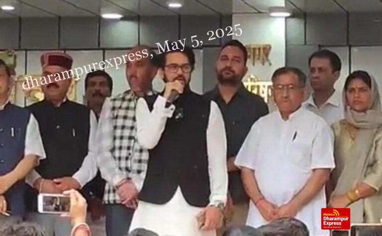 पाकिस्तान की भाषा क्यों बोल रही कांग्रेस: अनुराग ठाकुर 