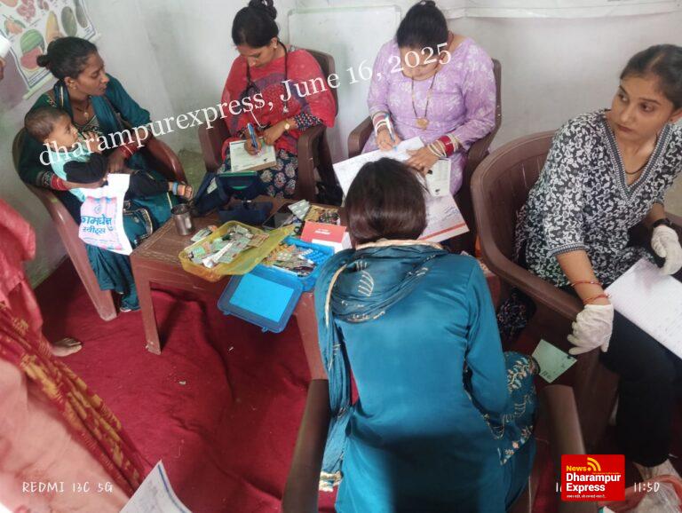 सांसद मोबाईल स्वास्थ्य सेवा ने जड्डू कुलजियार में जांचा 47 लोगों का स्वास्थ्य