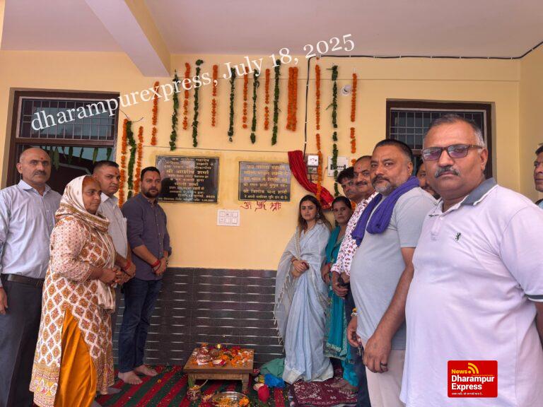 विधायक आशीष शर्मा ने किया महिला मंडल भवन उखली का उद्घाटन