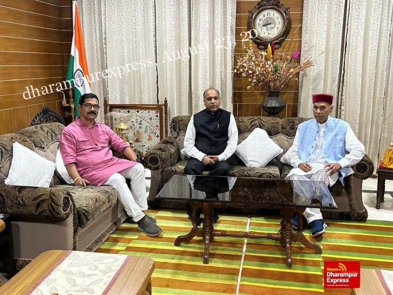 जयराम और सिद्धार्थन ने धूमल से की औपचारिक मुलाकात