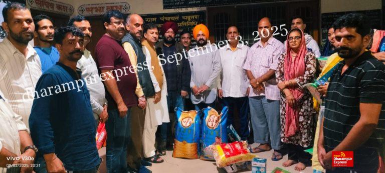 राज्यसभा सांसद डॉ. सिकंदर कुमार ने आपदा प्रभावित चबूतरा गाँव का दौरा किया