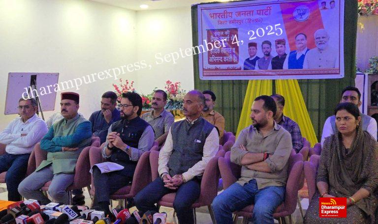 आपदा में झूठ बोल जिम्मेदारियों से भाग रही कांग्रेस सरकार: अनुराग सिंह ठाकुर