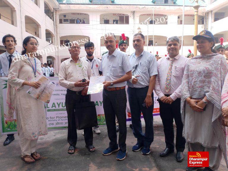 बस्सी में रैली निकालकर दिया आयुर्वेद को अपनाने का संदेश