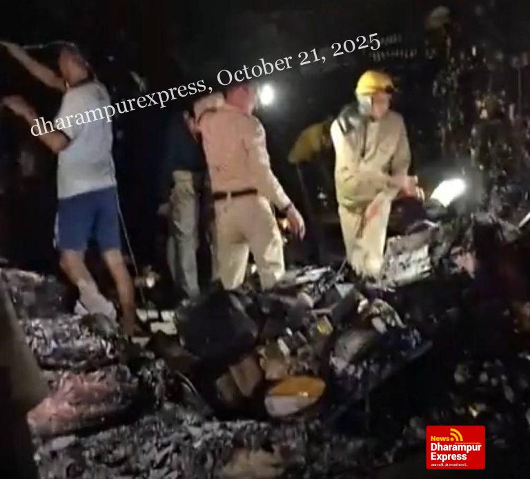 दीपावली की रात जिला में हुई आगजनी की छह घटनाएं 