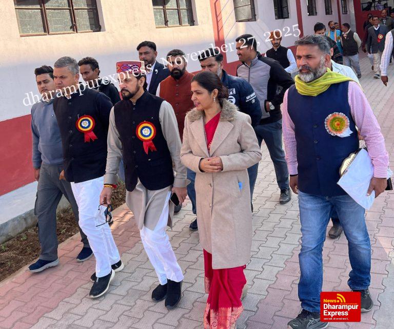 केंद्रीय विद्यालय संधोल के निरीक्षण पर पहुंचे अनुराग सिंह ठाकुर, शैक्षिक गुणवत्ता एवं विकास कार्यों का लिया विस्तृत जायज़ा