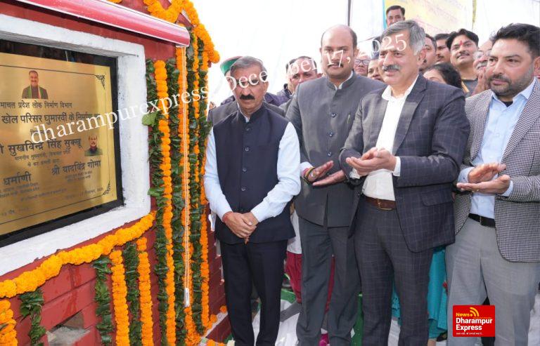 मुख्यमंत्री ने घुमारवीं विस में समर्पित कीं 69 करोड़ रुपये की विकासात्मक परियोजनाएं 