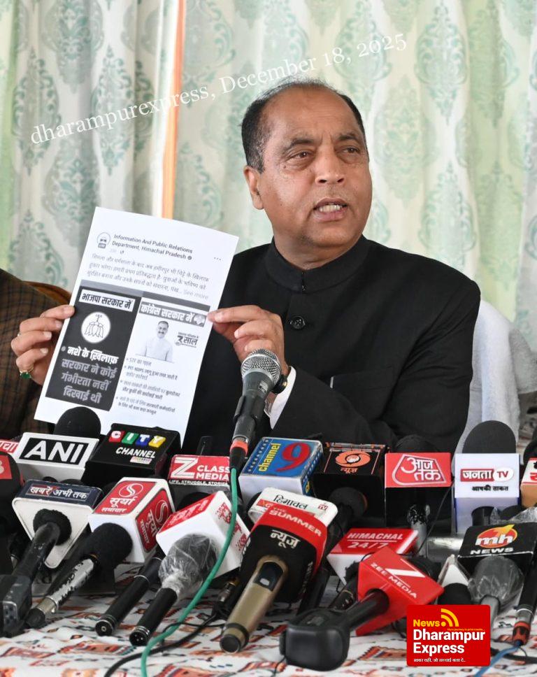 राजनीति कर रहे अधिकारी और विभाग अपनी सीमाएं न लांघे: जयराम ठाकुर 