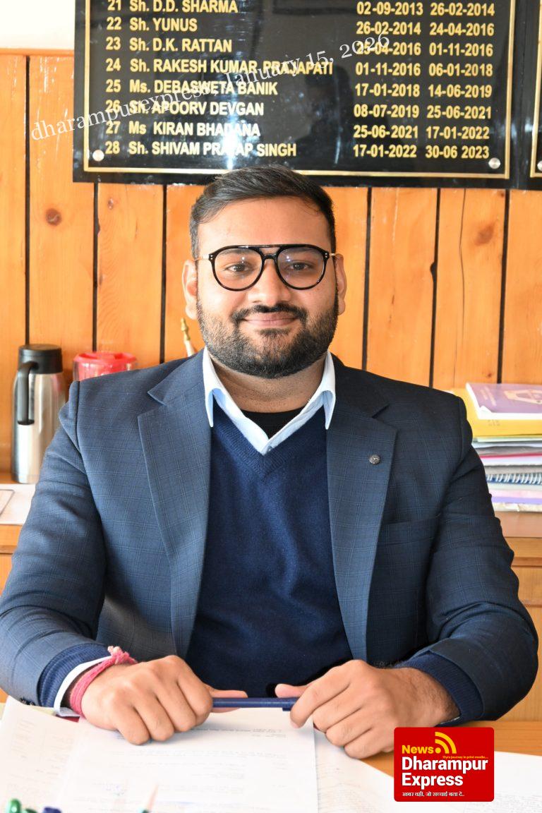 सचिन शर्मा ने संभाला अतिरिक्त उपायुक्त शिमला का कार्यभार