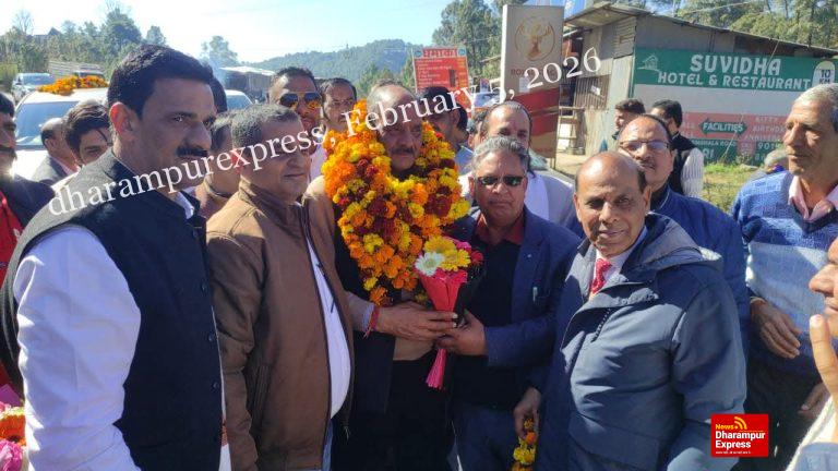 कृषि विपणन बोर्ड के अध्यक्ष कुलदीप सिंह पठानिया का स्वागत