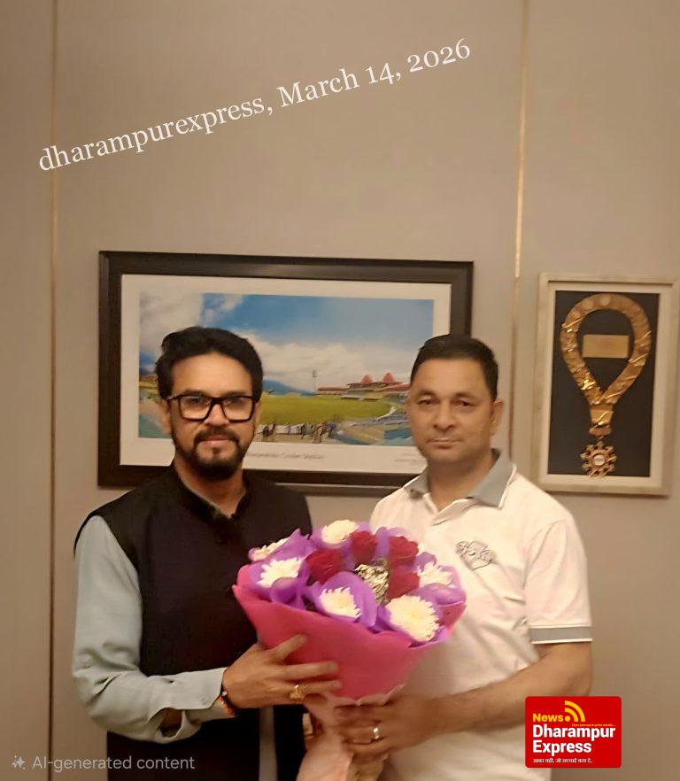 ओबीसी मोर्चा में नई जिम्मेदारी मिलने पर विपन चौधरी ने अनुराग सिंह ठाकुर का किया आभार व्यक्त