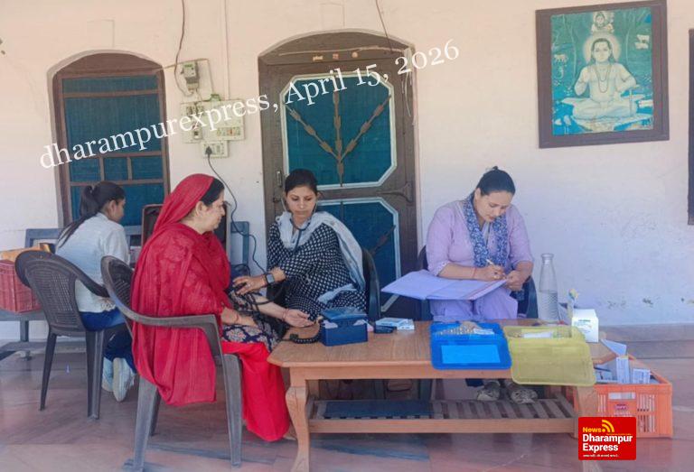 अस्पताल सेवा ने जांचा 163 लोगों का स्वास्थ्य, 57 की रक्तजांच की