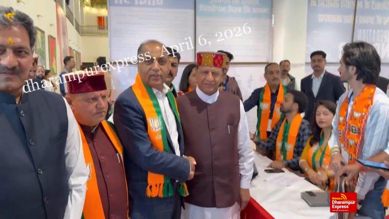 भाजपा स्थापना दिवस पर पूर्व मुख्यमंत्री एवं नेता प्रतिपक्ष जयराम ठाकुर का ऐलान