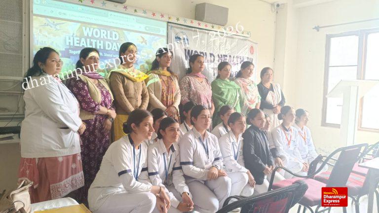 माँ जानकी नर्सिंग कॉलेज हमीरपुर में मनाया विश्व स्वास्थ्य दिवस