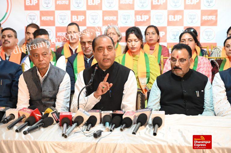 मंडी नगर निगम भाजपा की थी और भाजपा की ही रहेगी, बाकी तीनों भी जीतेंगे : जयराम ठाकुर
