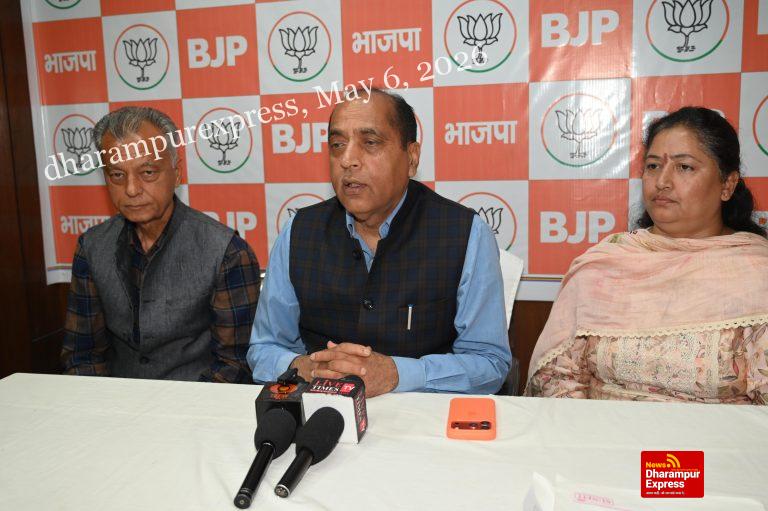 कांग्रेस ने किया जनभावनाओं से खिलवाड़, दोहंदी वार्ड के लोगों के साथ किया ‘खेला’: जयराम ठाकुर