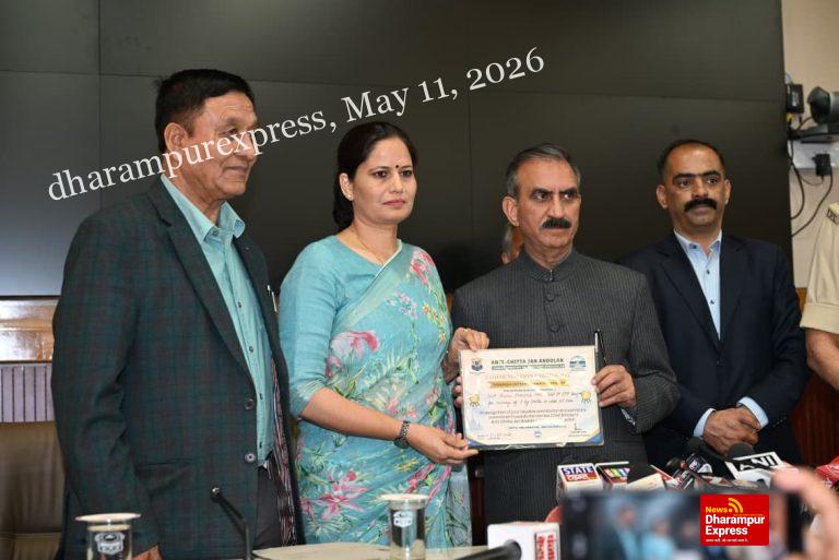 एक जून से शुरू होगा एंटी चिट्टा अभियान का दूसरा चरण: मुख्यमंत्री