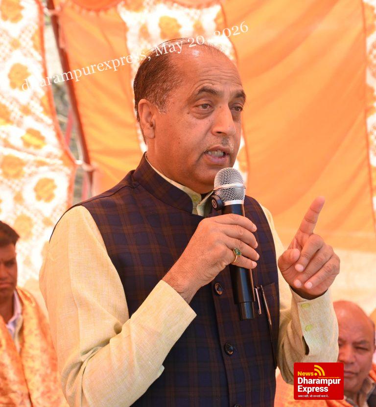 व्यवस्था परिवर्तन के नाम पर अभी भी विकास पर ताला लगा रही सुक्खू सरकार: जयराम ठाकुर